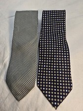 Tommy Hilfiger Neck Ties Lot of 2 100% Silk Made in USA Classic Design EUC