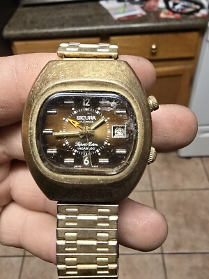 Very Rare Vintage Sicura Hand winding 17Jewels ALARM DATE Movement Very Rare Vintage Sicura Hand winding 17Jewels ALARM DATE Movement