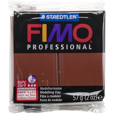 Fimo Professional Soft Polymer Clay 2oz-Chocolate, EF8005-77