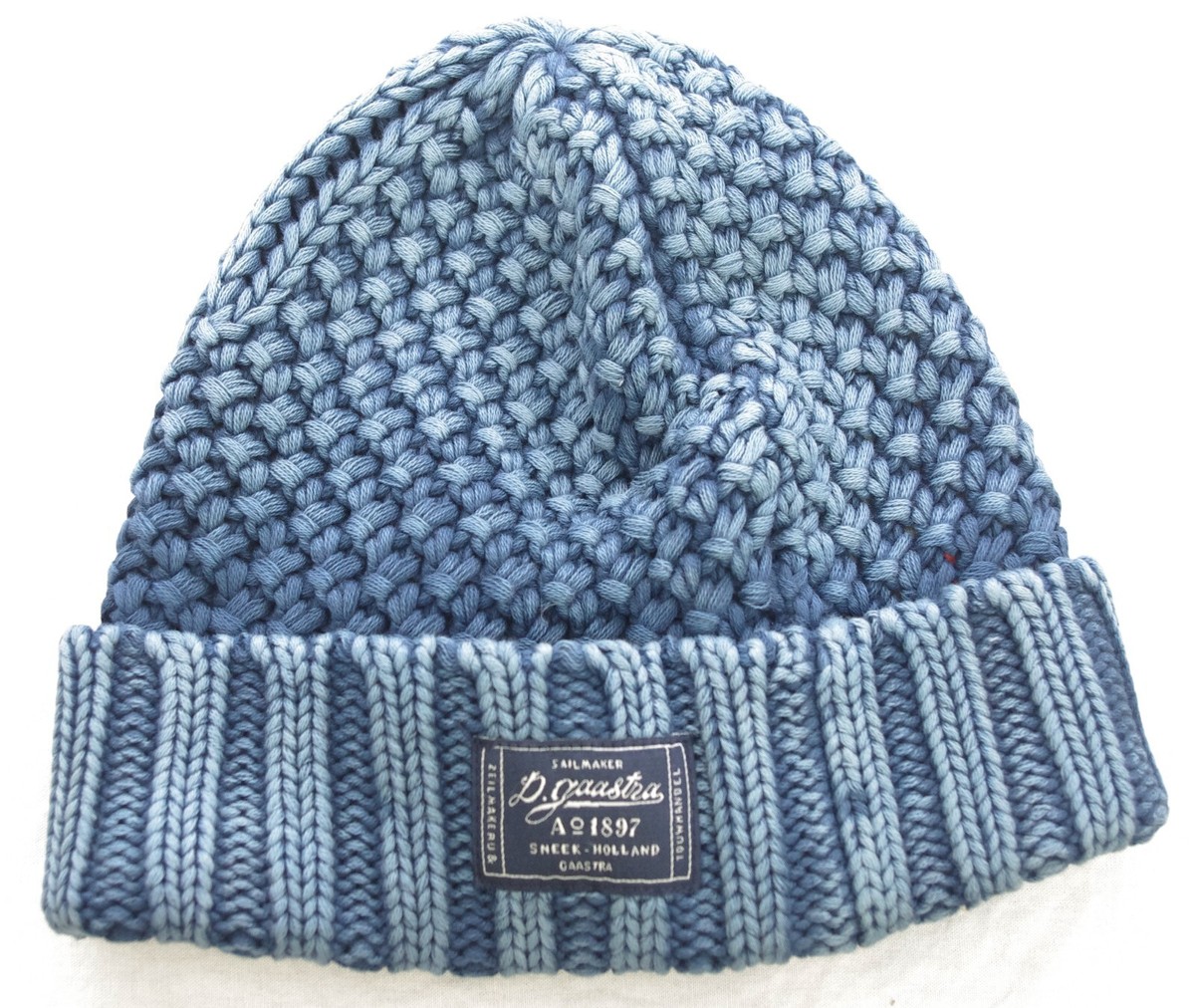 GAASTRA Cotton Washed Unisex Blue Jean Belize Beanie Blue