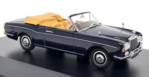 Oxford 1/43 Rolls Royce Corniche Open Convertible Blue Diecast Model Car - Foto 7 di 7