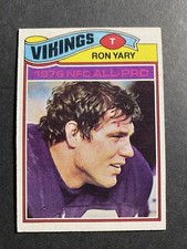 1977 Topps Football Ron Yary Minnesota Vikings Football Card #150