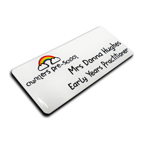 Premium Domed Personalised Logo Name Badge Nursery Pre-School College University - Picture 6 of 12