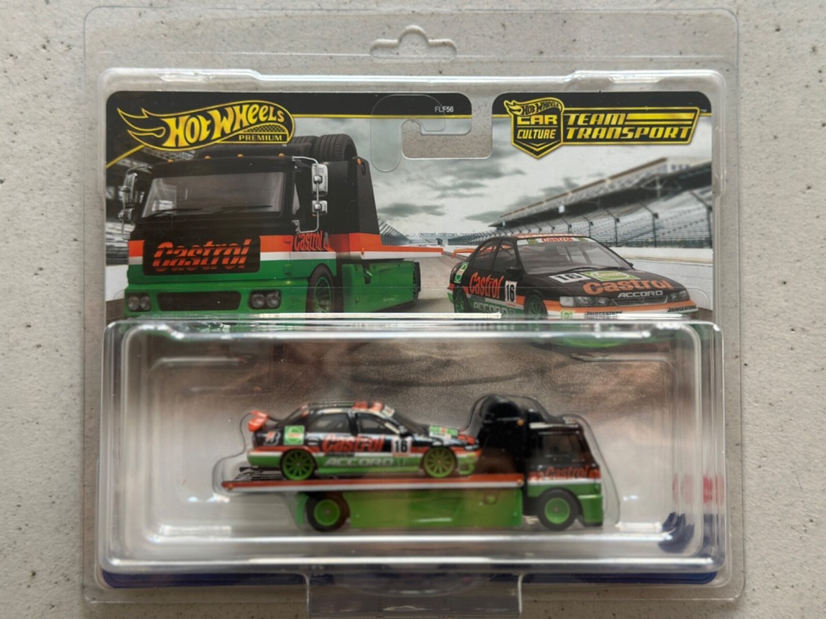 Hot Wheels Team Transport 65 96 HONDA ACCORD FLEET STREET Castrol