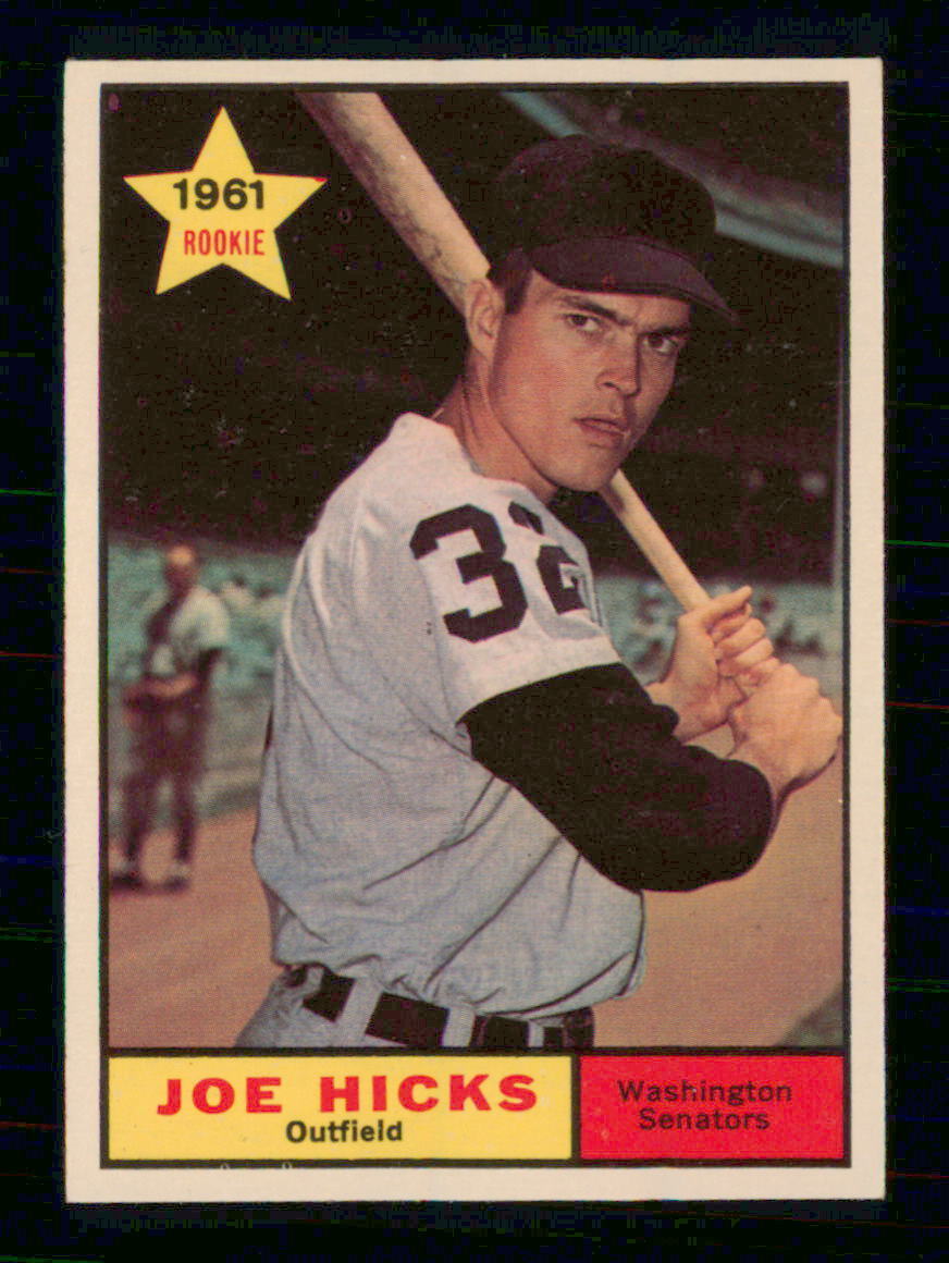 1961 TOPPS BASEBALL # 386 JOE HICKS INV J8589 | eBay