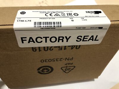 New Sealed 1756-L75 /B ControlLogix 32MB Controller Logix5575 PLC Processor DHL