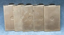 5X METAL GLASS PLATE HOLDERS - 65MM X 90MM - GERMANY - 65X90