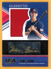 SAMMY SIANI 2018 USA Stars Stripes Black Gold Rookie AUTO MEM SER # /10