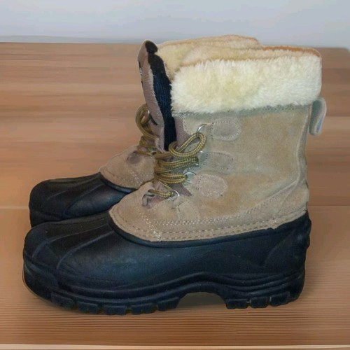 Itasca Womens Thermo Lite Leather Tan Insulation Snow Winter Boots Size 6 - Picture 5 of 8