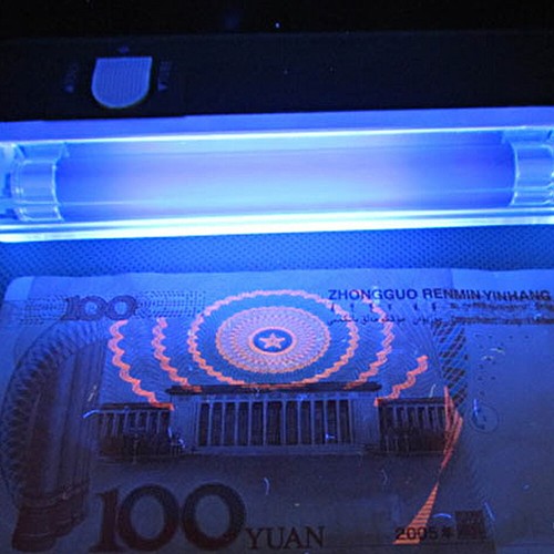 Lampada torcia per rilevatore di denaro con valuta UV portatile 2 in 1 - Foto 3 di 10