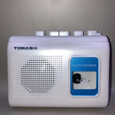 Portable Cassette Player Tape Recorder Walkman with Built-In Speaker,Microphone