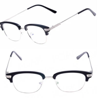 BETSION Eyeglass Frames Vintage Full-Rim Alloy Eyeglasses Glasses Spectacles RX