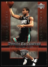 2003 Upper Deck Rookie Exclusives Dahntay Jones  Rookie  #16 Memphis Grizzlies