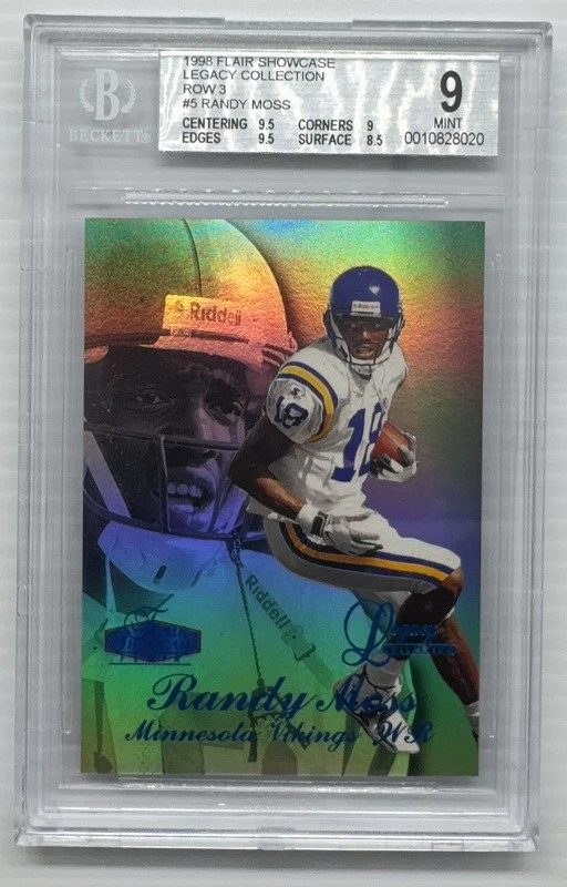 Randy Moss Flair Showcase Legacy Collection #5 Row 3