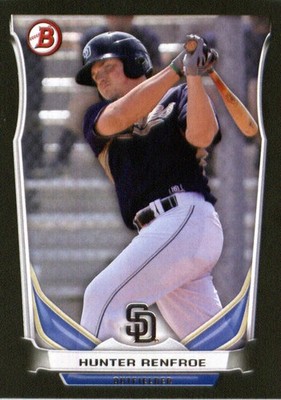2014 Bowman Draft Top Prospects Asia Black #TP32 Hunter Renfroe - BB