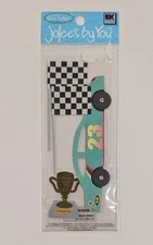 Jolee's Race Car Racing Mini Pack Of Scrapbooking Embellishments