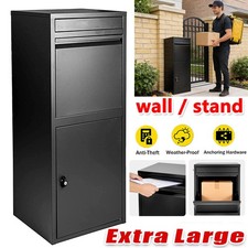 Extra Large Parcel Delivery Drop Box Lockable Outdoor Waterproof Letter Postbox