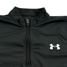 Under Armour ColdGear Sweatshirt Men Medium Black 1/4 Zip Pullover Training FLAW