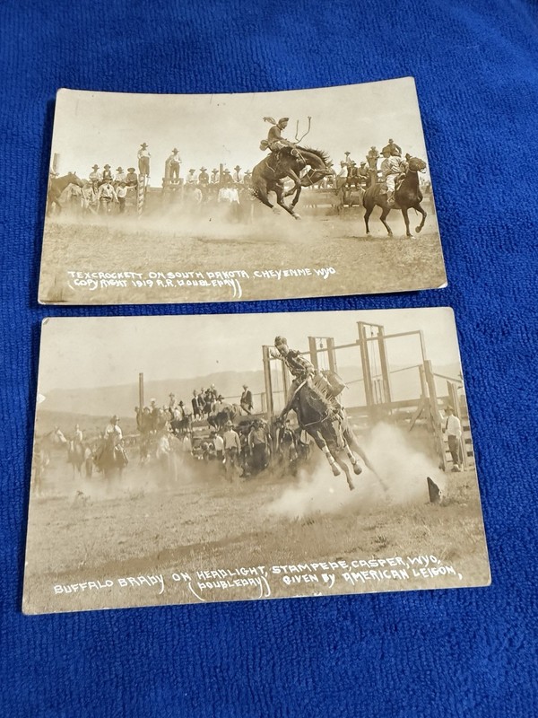 Tex Crocker On South Dakota & Buffalo Brady On Headlight See Pictures. Western