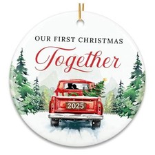 Christmas Couples Gifts - First Christmas Together Ornament 2025 Together 1