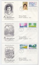 TurtlesTradingPost- Lady Bird Johnson 2012 FDC 4716a-f Artcraft Variety Cachet
