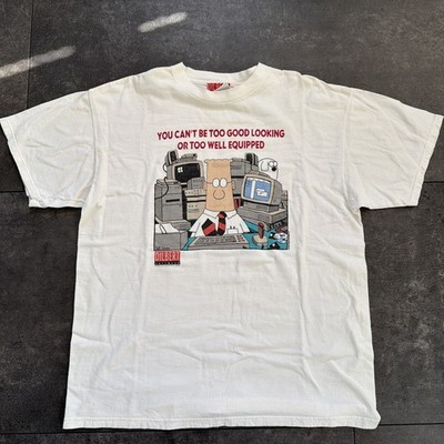 Vintage 90s Y2K Dilbert Tshirt  You Can't be Too Good Looking , SZ XL, CLEAN