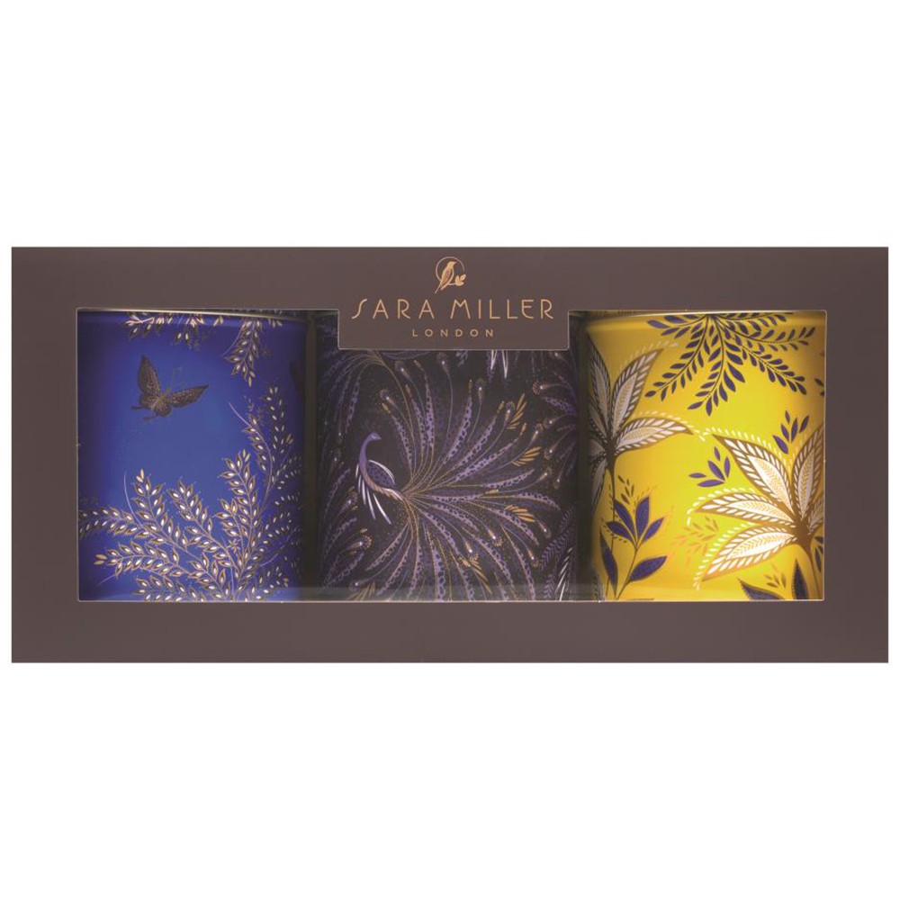 Sara Miller Anniversary Set of 3 Round Storage Caddies SM3300