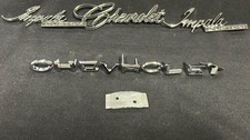 1971 Chevy Impala Custom Emblem Set 4pc Trunk Quarter Header Panel Script