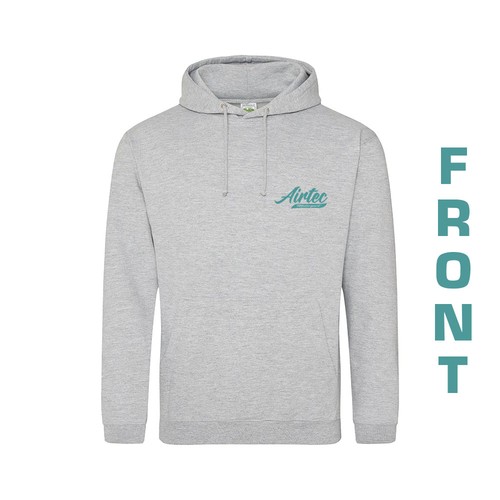 AIRTEC Motorsport Retro Style Hoodie - Grey - Picture 2 of 2