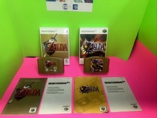 N64 Legend of Zelda: Ocarina of Time & Majoras Mask Collectors Edition V1 Gold