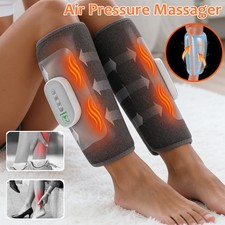 Cordless Leg Massager for Circulation, Air Compression Calf Massager with Heat