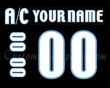 Milwaukee Admirals Customized Number Kit for 2010-2015 Away Uniform