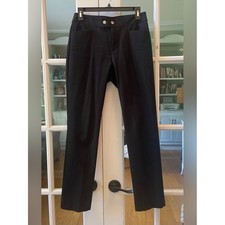 Chaps Black Dress Pants Womens Size 4P Petite Straight Leg Trousers Slacks