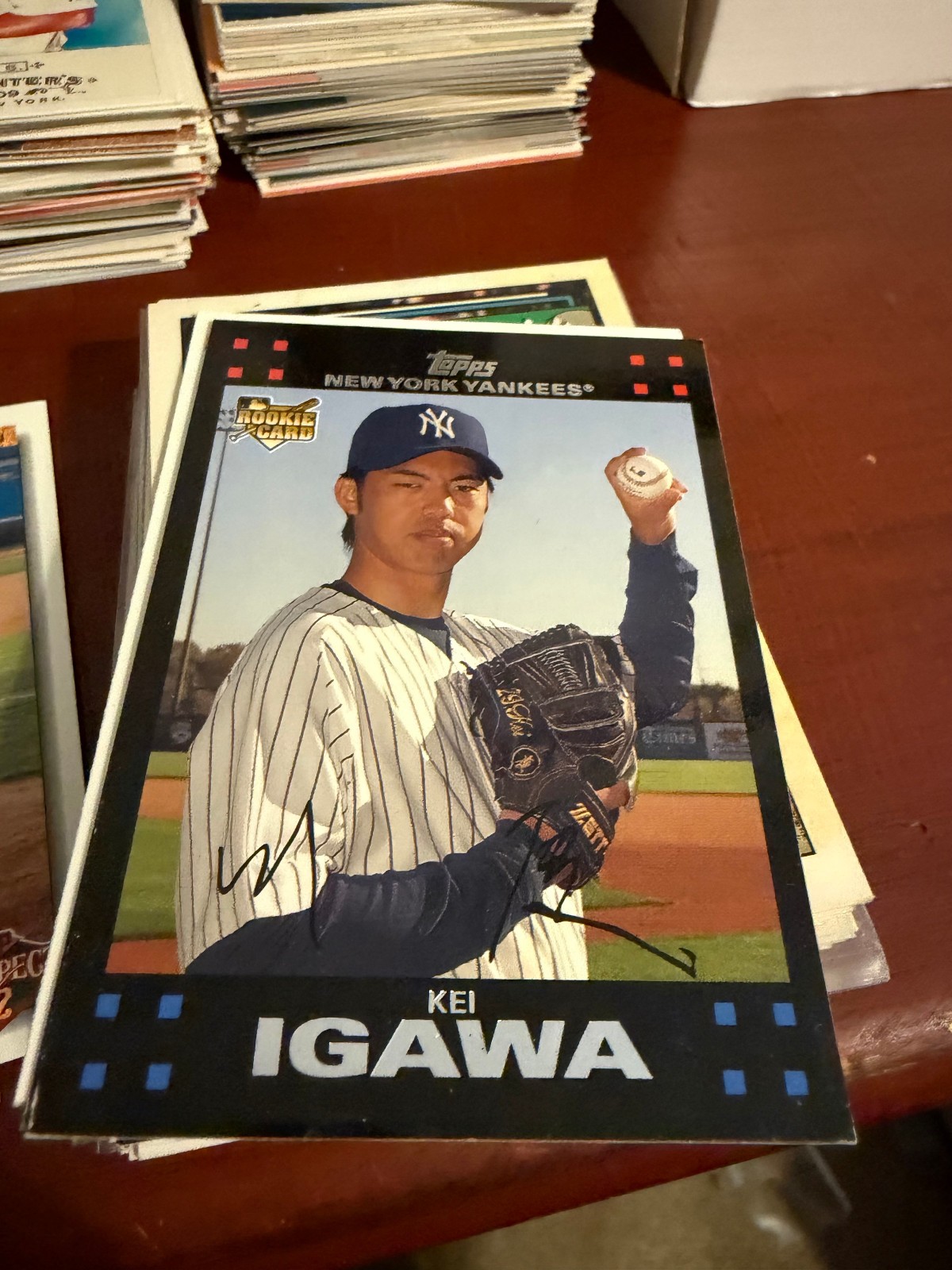 Kei Igawa 2007 Topps Rookie RC #640 New York Yankees