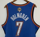 Chet Holmgren "I'm him" Signed Thunder NBA Finals Nike Jersey BAS (USASM #1/25)