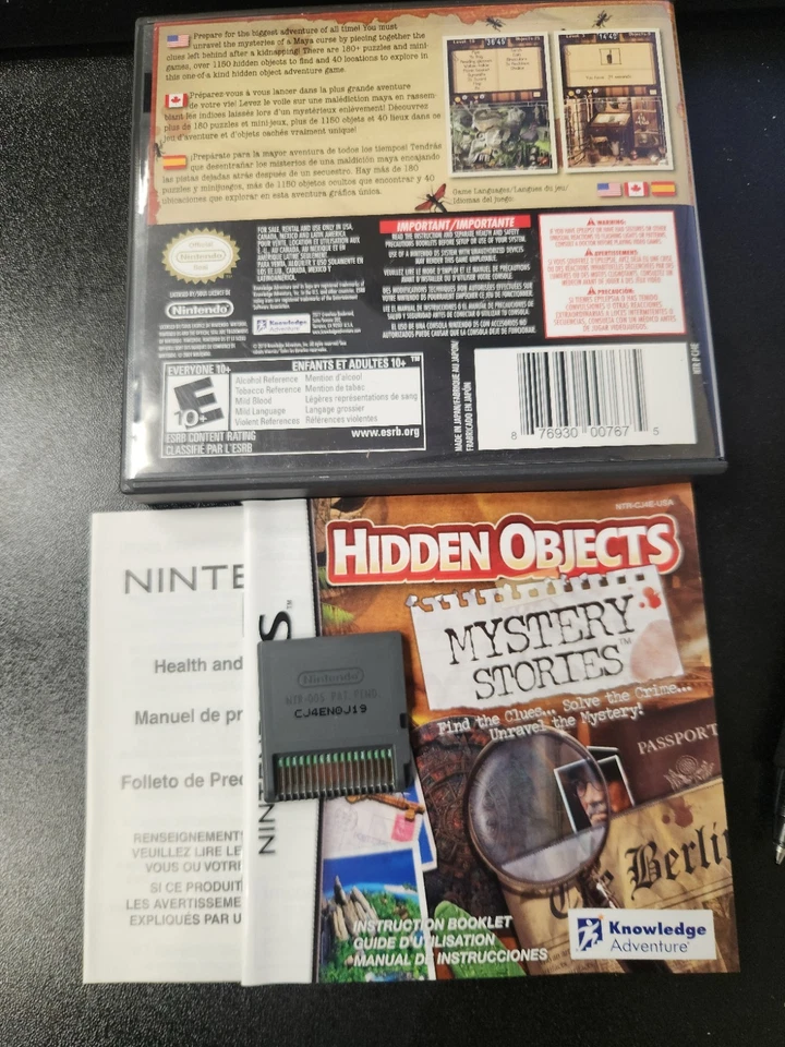 Hidden Objects: Mystery Stories (Nintendo DS, 2010) CIB - Image 2 of 2