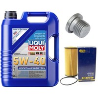 MotoröL Filter Set 5W-40 5 Liter + ÖLablassschraube FüR Audi A5 1.8 Tfsi 170 Ps