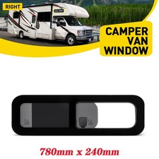Universal CAMPERVAN Sliding window 780 x 240mm With Fit Kit + U Trim Driver Side