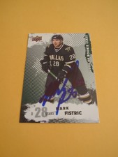 Mark Fistric Signed Dallas Stars Rookie Card. rookie card picture