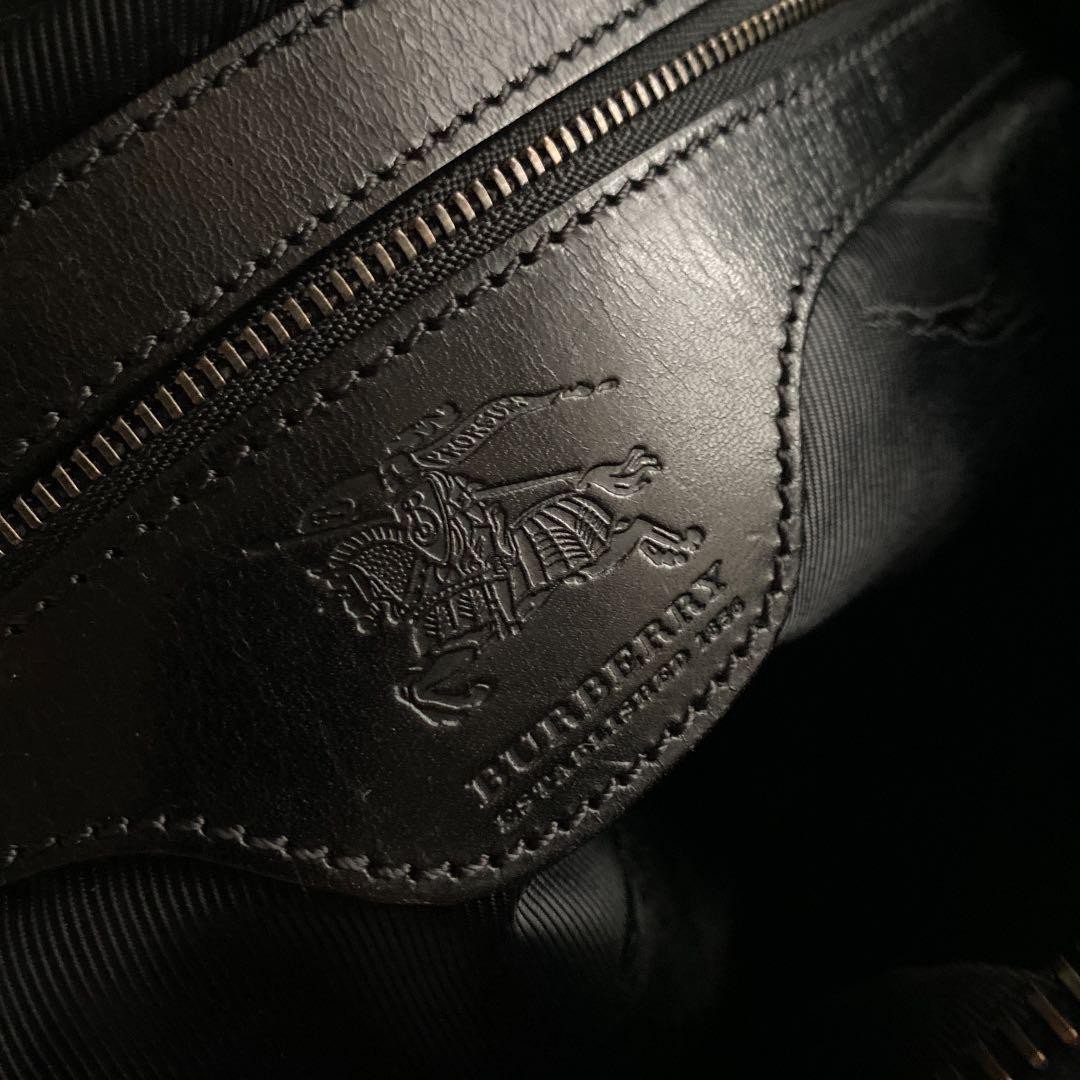 Burberry Prorsum Winter Storm Black Leather Top Handle Bag