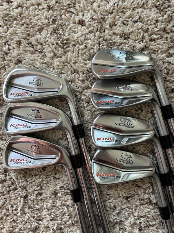Cobra King MB/CB Iron Set - 4-PW - Nippon Modus 120 Extra Stiff - Rare Set