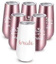 Bride to Be Champagne Flute  6 oz Bride Tribe 6 Ounces Bridesmaid Set of 6 