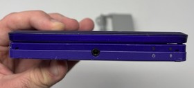 Nintendo 3DS (CTR-001) Midnight Purple w/ 2GB SD Card + NEW CHARGER - WORN