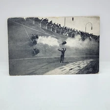 Original Milwaukee Motordrome July 1913 Postcard Motorcycle Race Harley Davidson