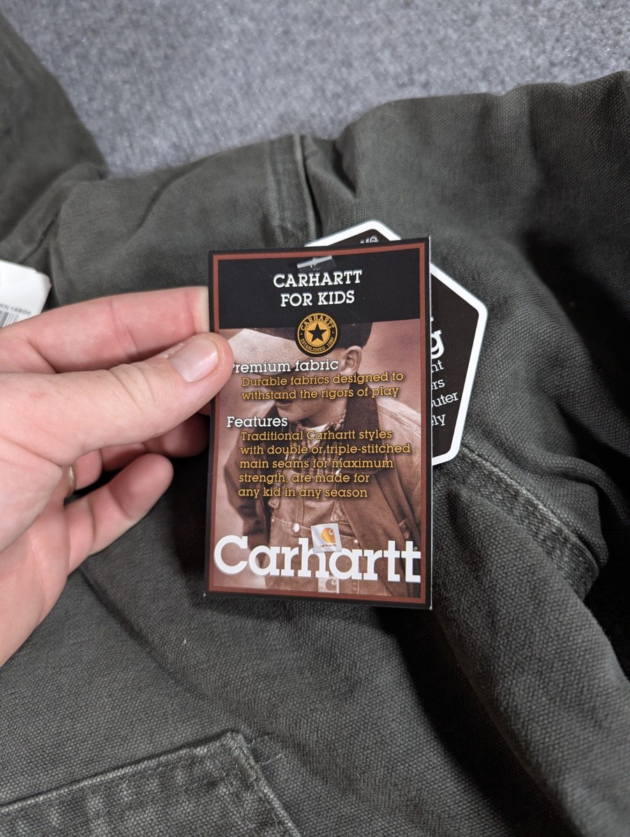NOS! Vintage Kids Carhartt Jacket Y06 Moss Green - Youth Medium