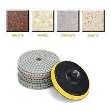 KIT 10 Pezzi Disco 100 MM Per Lucidatura Lucidatura Levigatura Marmo Granito