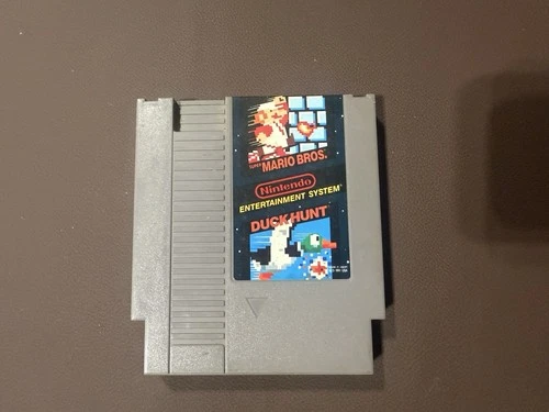 Vintage Nintendo NES Super Mario Bros & Duck Hunt Game Cartridge