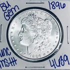 1896 BU UNCIRCULATED MORGAN SILVER DOLLAR AUTHENTIC U.S. MINT FREE SHIPPING 4639