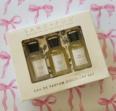 New Sand Fog Perfume Oil Set 3 COCONUT FIG VANILLA SUGAR VELVET BLOSSOM 22 ml