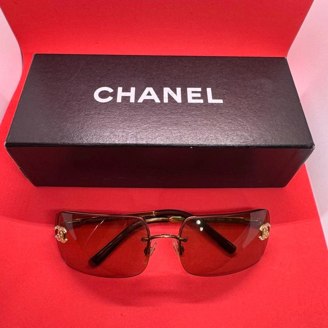 CHANEL rimless sunglasses リムレス サングラス 付属品 CHANEL